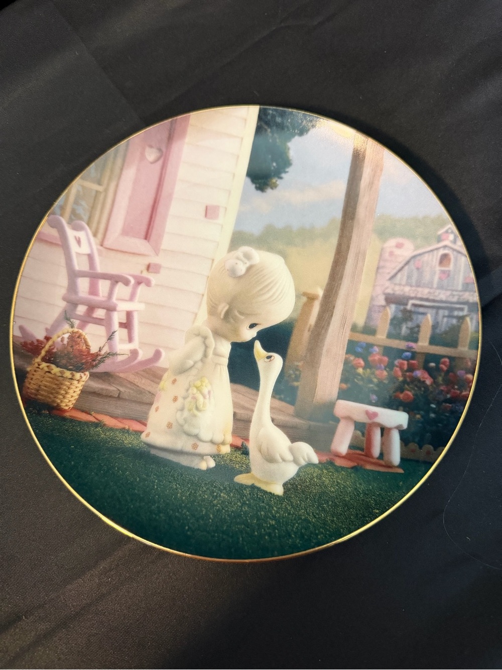 Enesco Precious Moments Collectible Plate "Make A Joyful Noise”. Numbered.